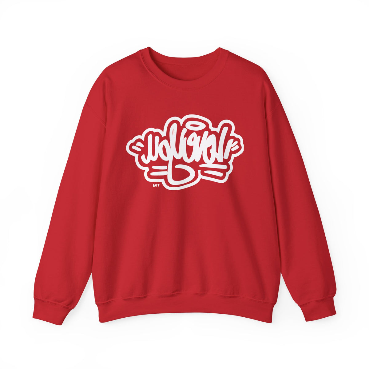Classic White Crewneck Sweatshirt w/ a twist!