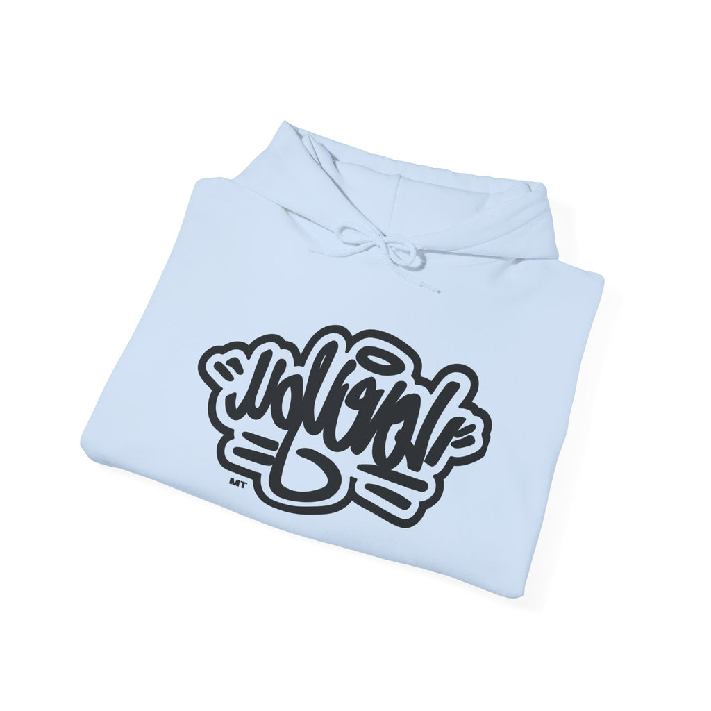 Graffiti Script Hoodie — Bold Street-Style 'Wildcat' Graphic