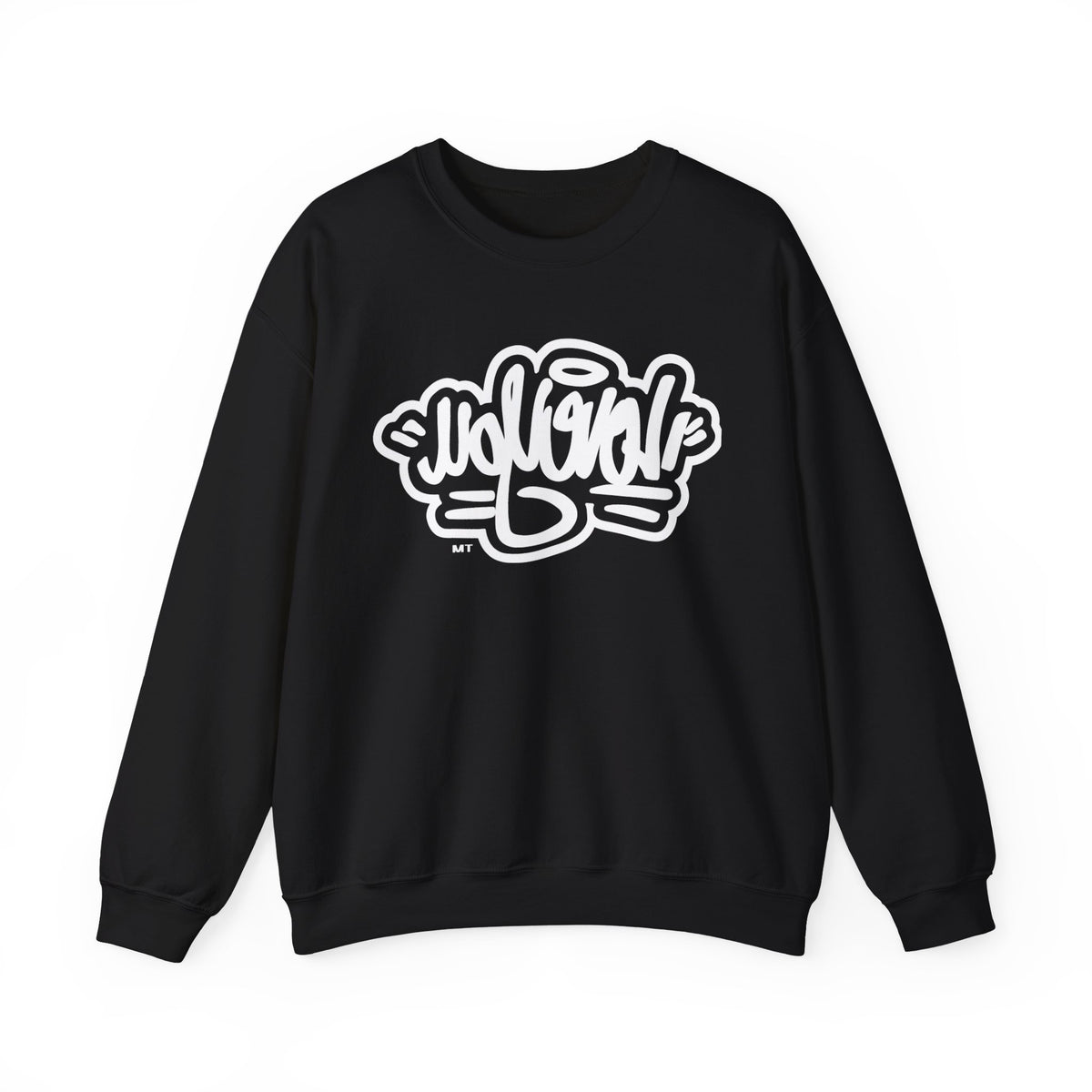 Classic White Crewneck Sweatshirt w/ a twist!