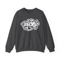 Classic White Crewneck Sweatshirt w/ a twist!