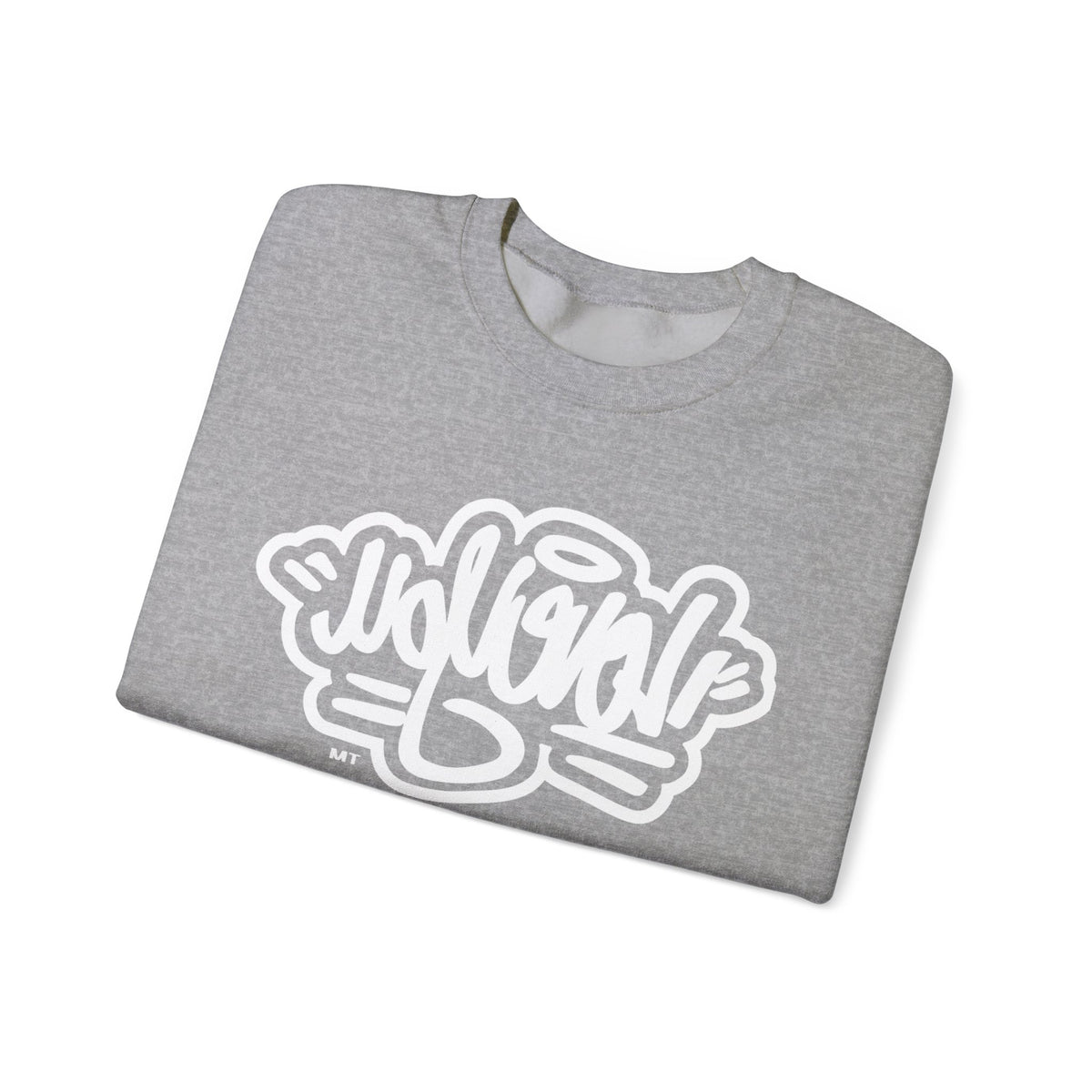 Classic White Crewneck Sweatshirt w/ a twist!