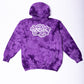 I Love You Purple Crystal Tie-Dye Hoody