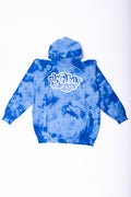 I Love You Sky Blue Crystal Tie-Dye Hoody